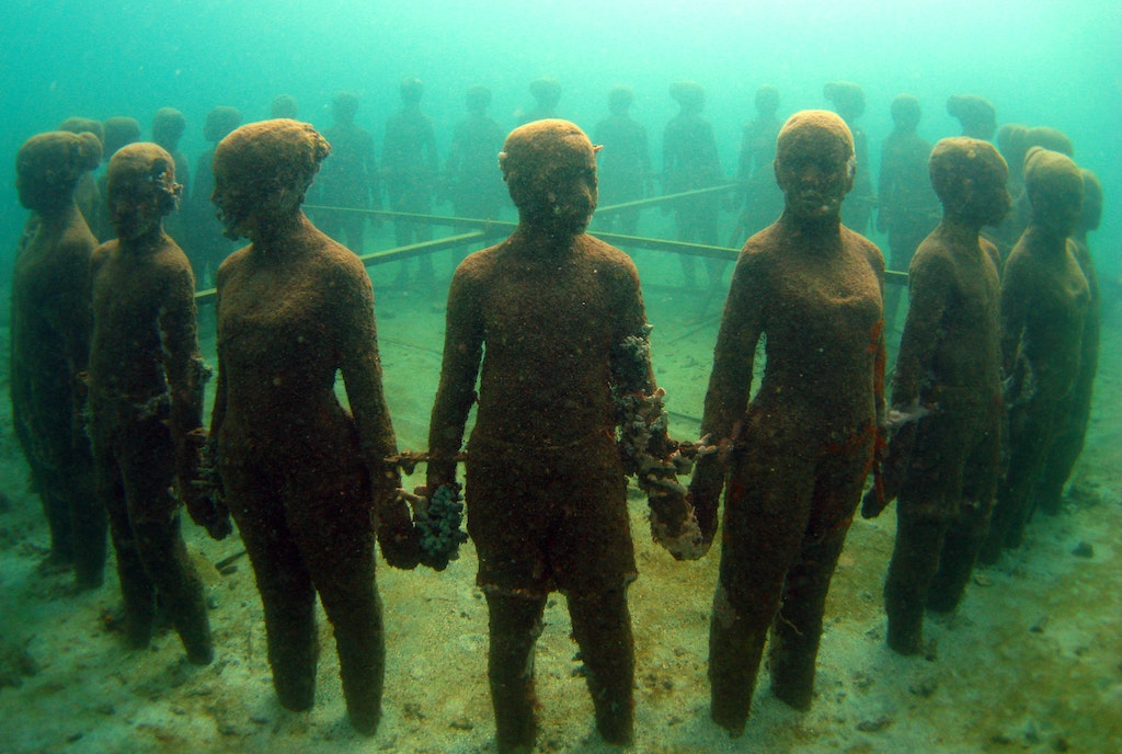 the Molinière Underwater Sculpture Park